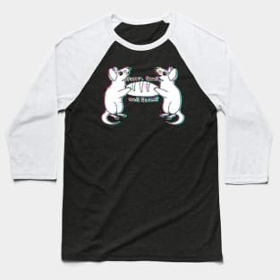 Peace, Land, and Bread (Glitched Version) Baseball T-Shirt